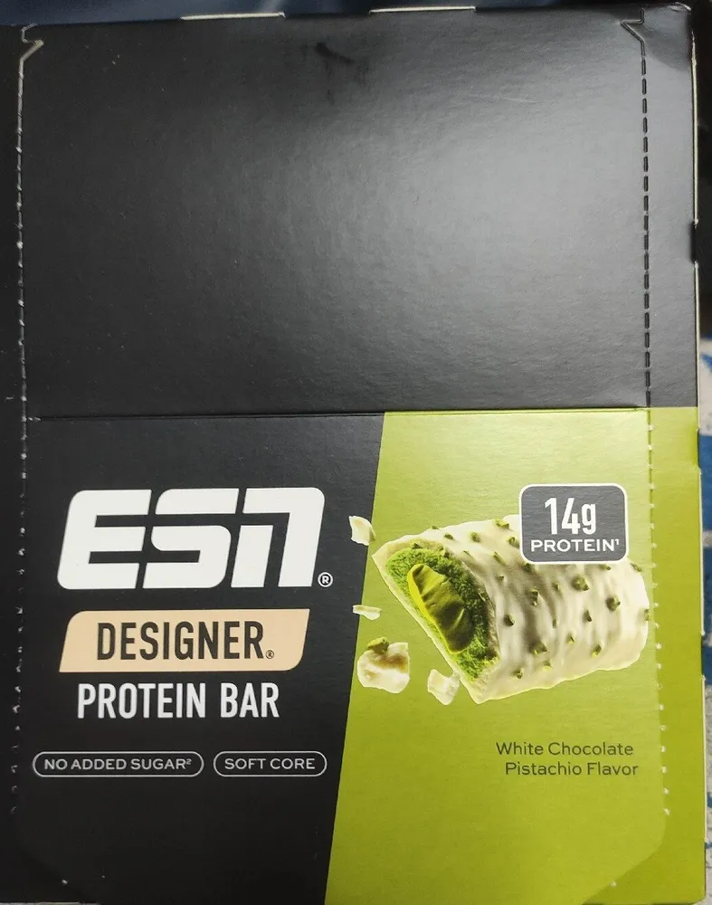 Designer. Protein Bar White Chocolate Pistachio