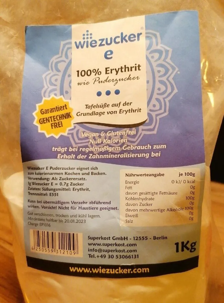 wiezucker Erythrit