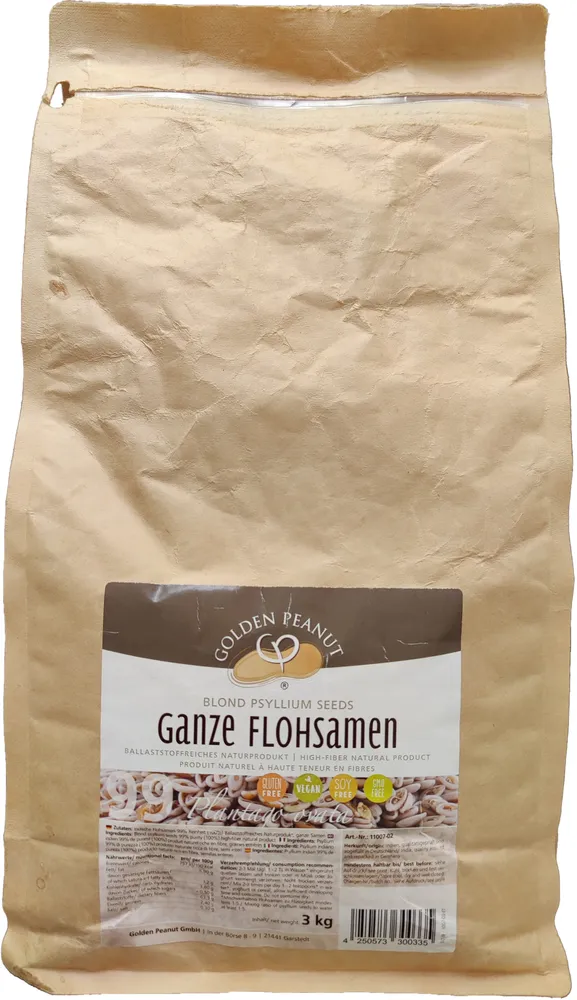 Ganze Flohsamen