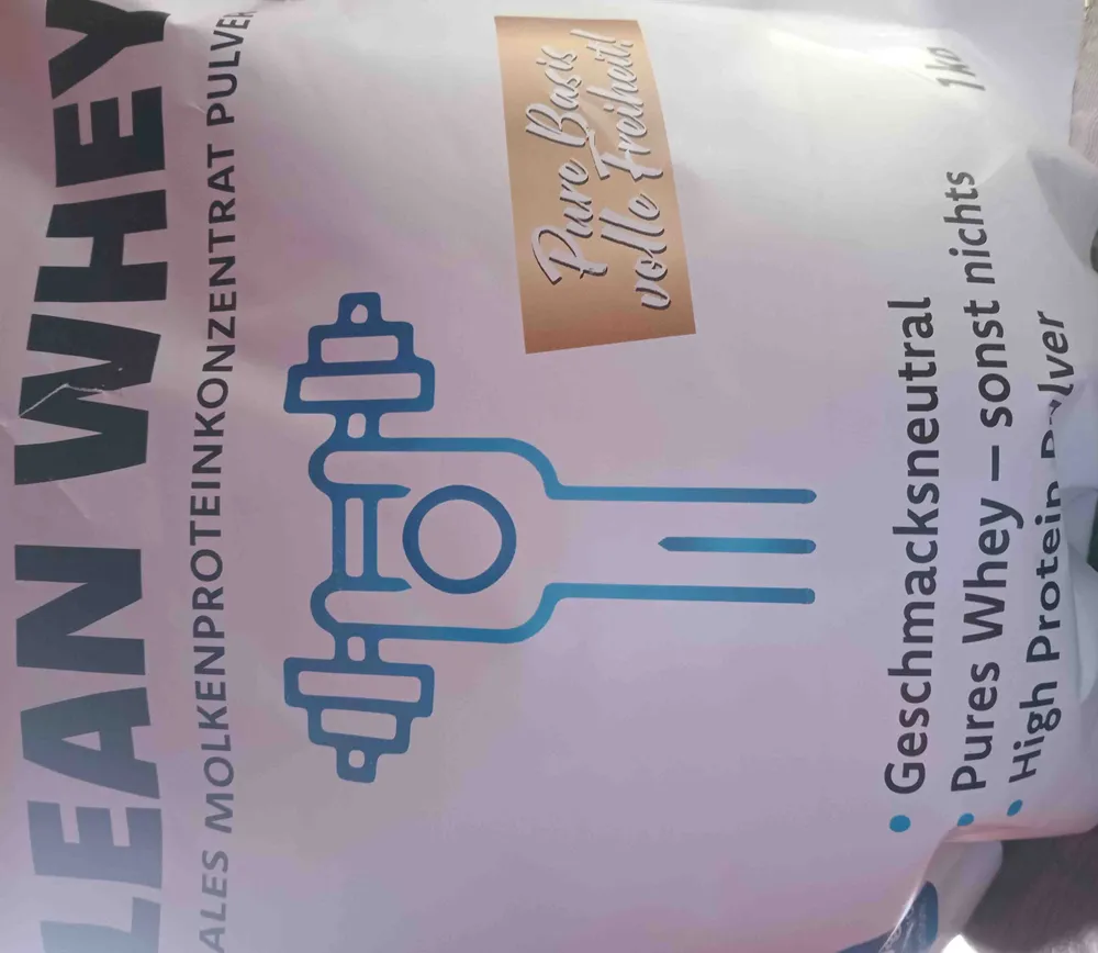 Clean Whey Neutrales Molkenprotein Pulver