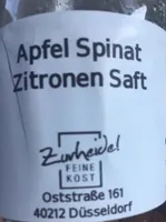 Apfel spinat zitronen saft
