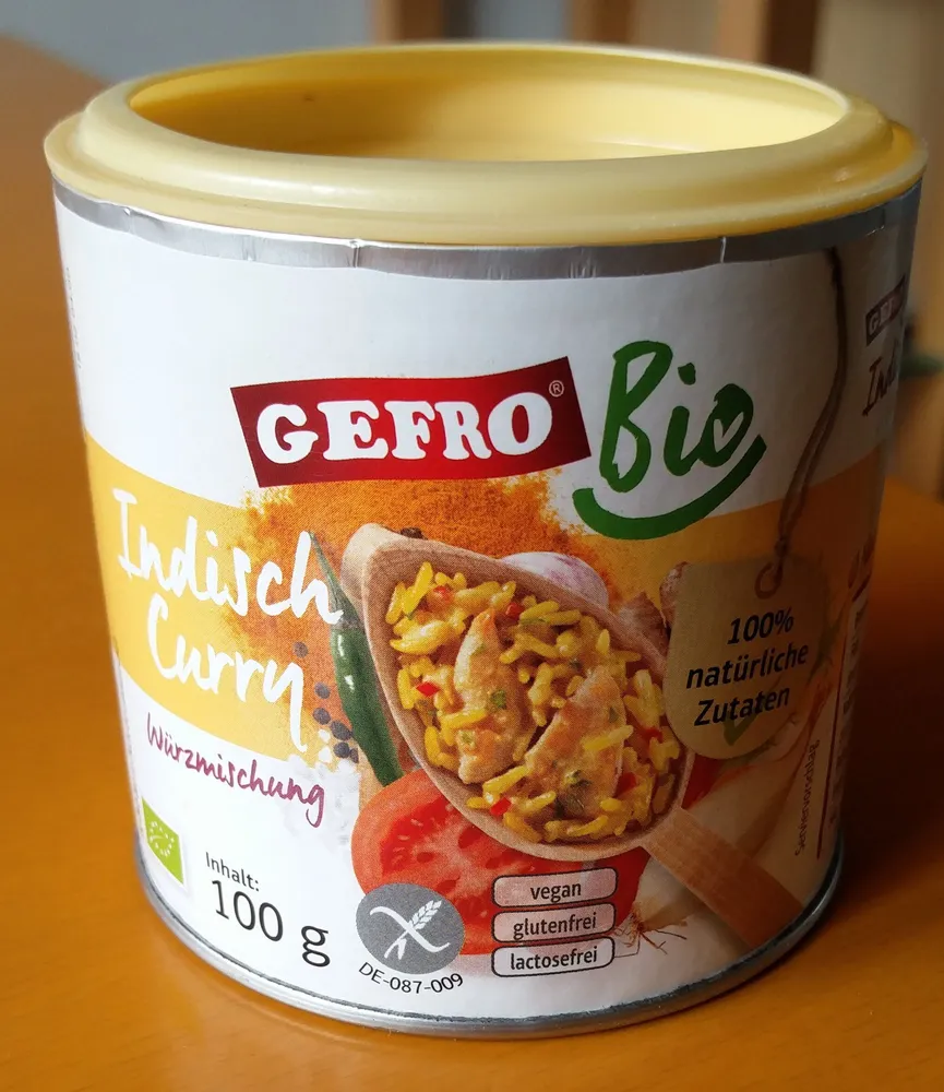 Gefro Curry Indisch Bio