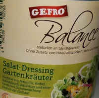 Salat dressing Garten kräuter