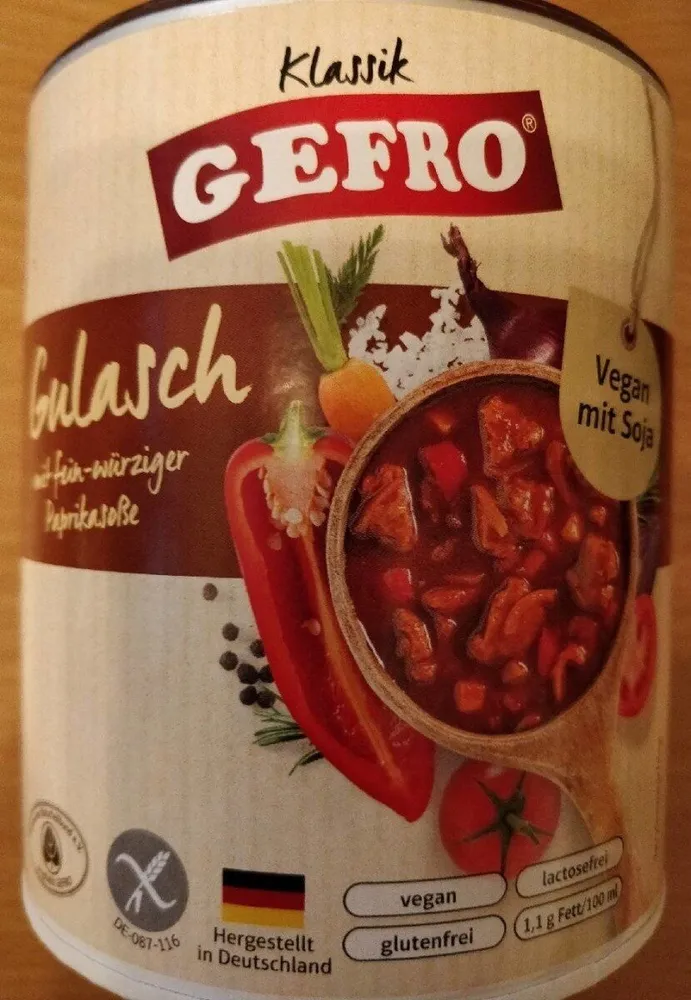 Gulasch Vegan mit Soja
