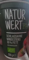 Natur Wert Bio Schlagsahne