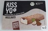 Haselnuss Cremiger Bio Eisriegel mit knackigen Stücken