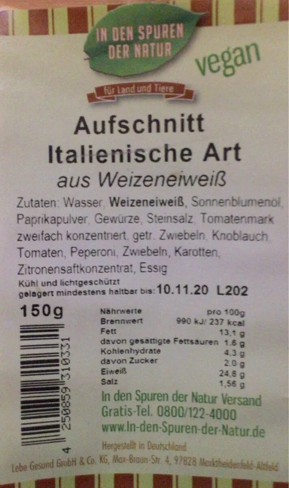 Aufschnitt Italienische Art