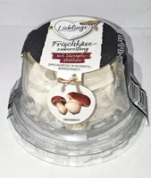Frischkäsezubereitung mit Steinpilzstücken