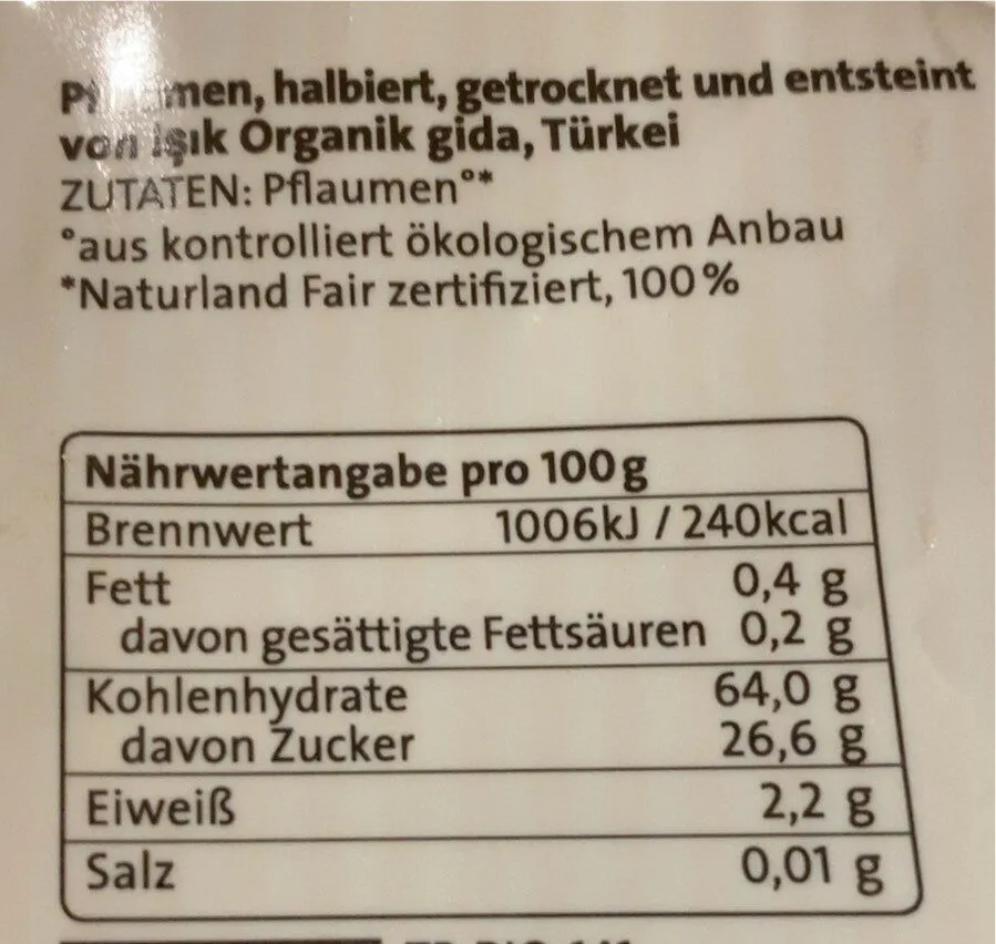 Pflaumen getrocknet