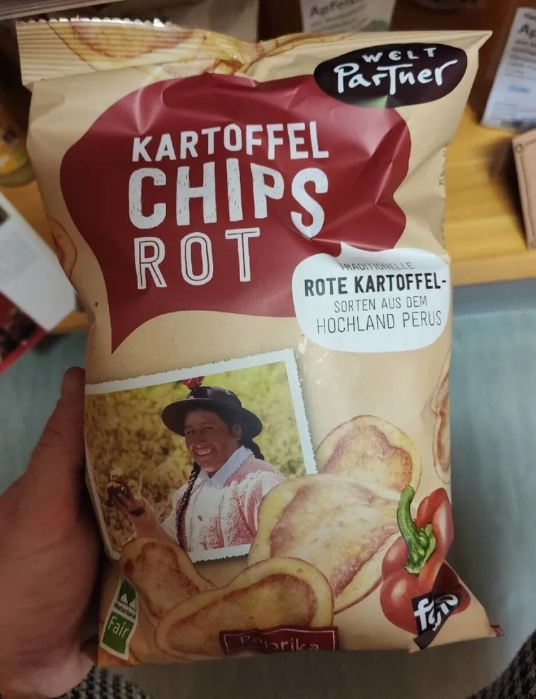 Kartoffel Chips Rot