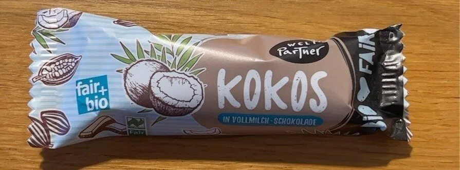 Kokos in Vollmilch-Schokolade