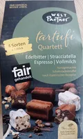 Tartuffi Quartett Edelbitter Stracciatella Espresso Vollmilch