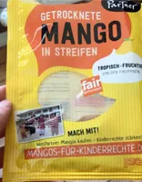 Getrocknete Mango in Streifen
