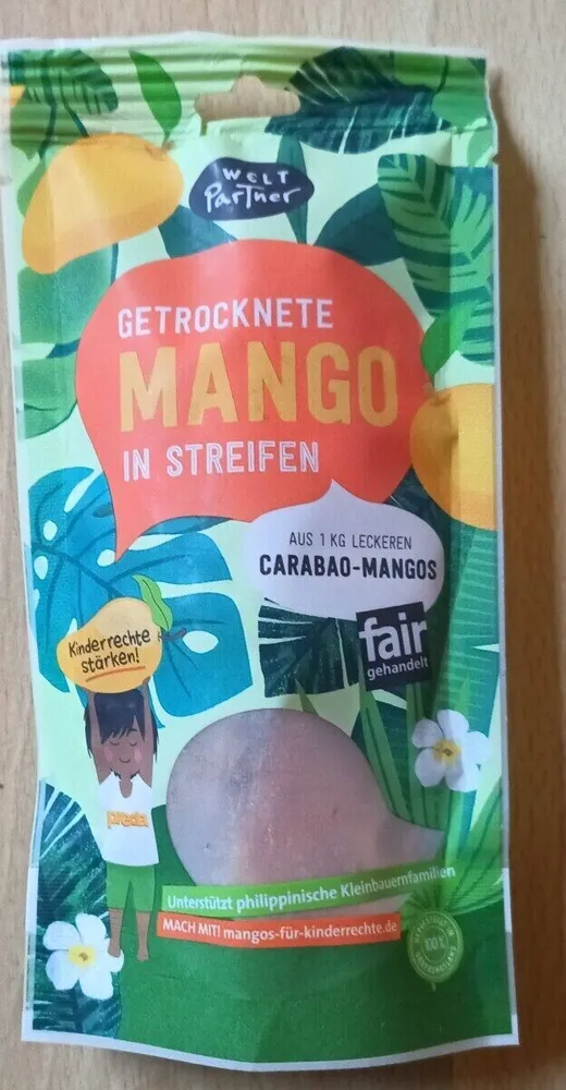 GETROCKNETE MANGO IN STREIFEN