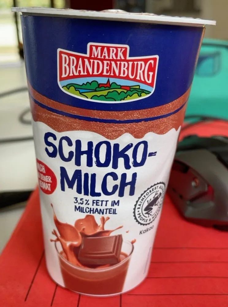 Schokomilch 3,5% Fett im Milchanteil
