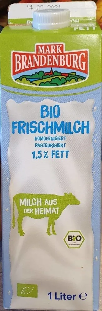 Bio Frischmilch 1,5% Fett