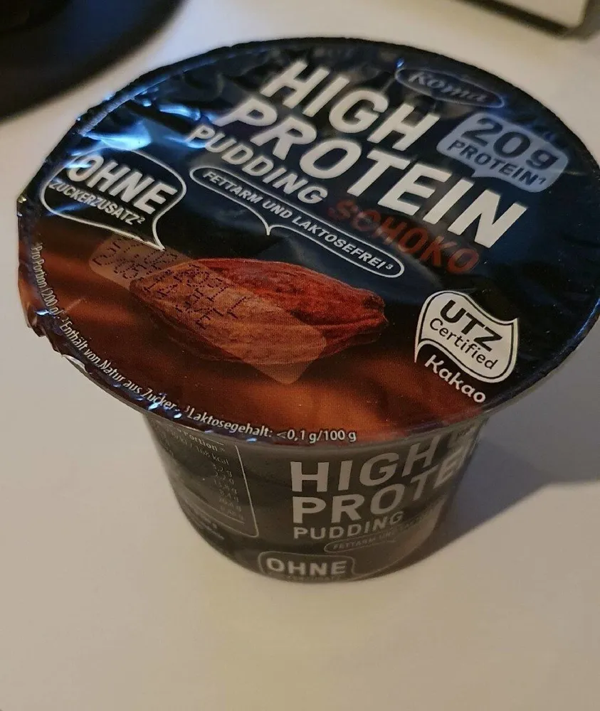 High Protein Pudding Schoko