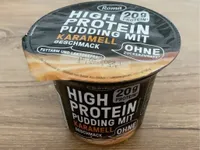 High protein pudding mit Karamell