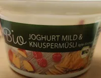 Bio Joghurt Mild und Knuspermüsli Apfel Himbeere