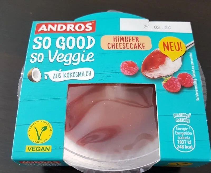 So Good So Veggie Himbeer Cheesecake