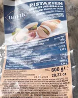 Pistaches grillées et salées