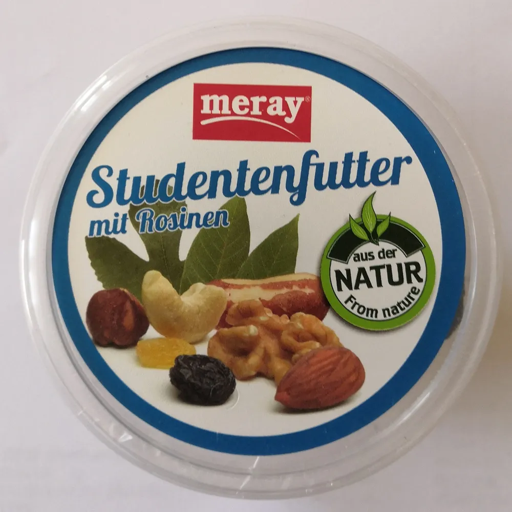 Studentenfutter mit Rosinen