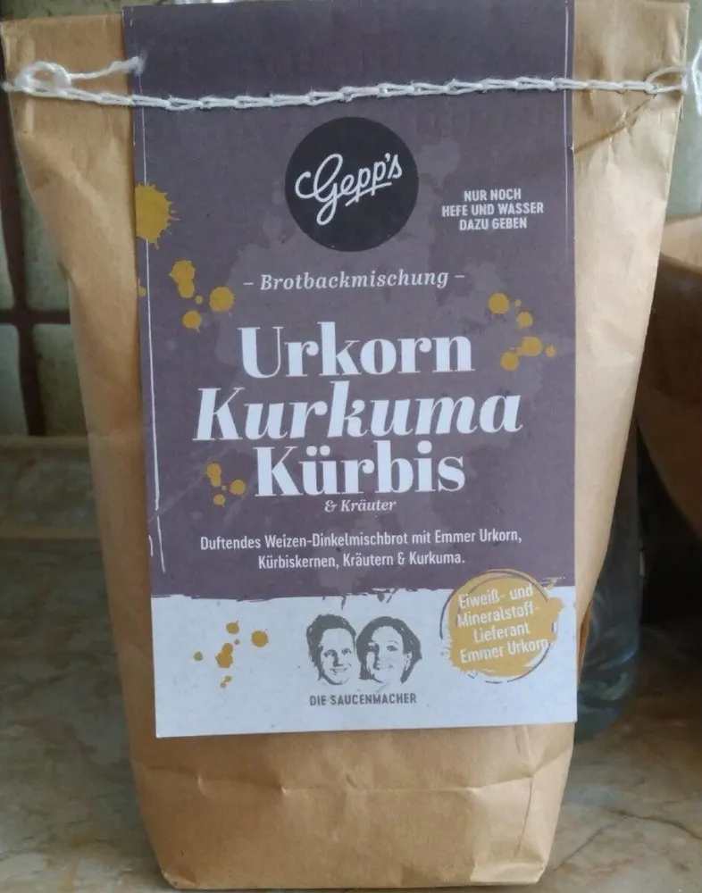 Urform Kurzum Kürbis Brotbackmischung