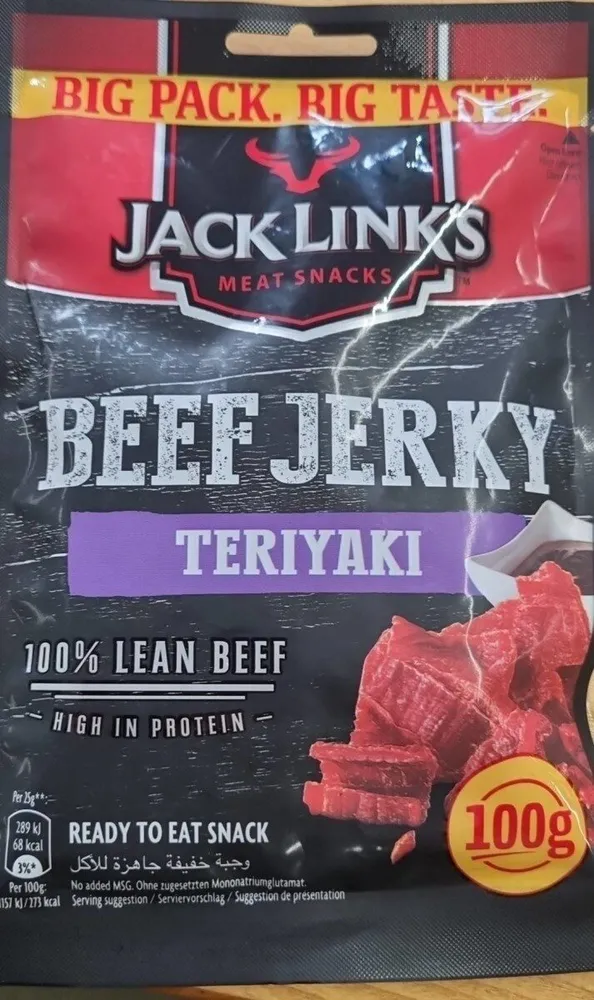 Beef jerky teriyaki