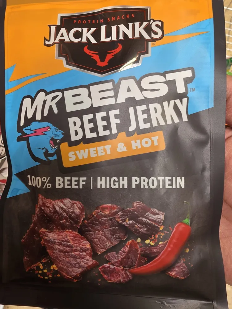 MR BEAST BEEF JERKY SWEET & HOT