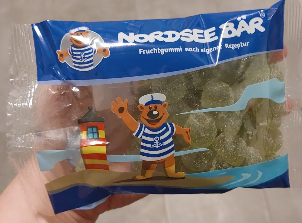 Nordsee Bär Apfel besäuert Fruchtgummi ohne Gelatine