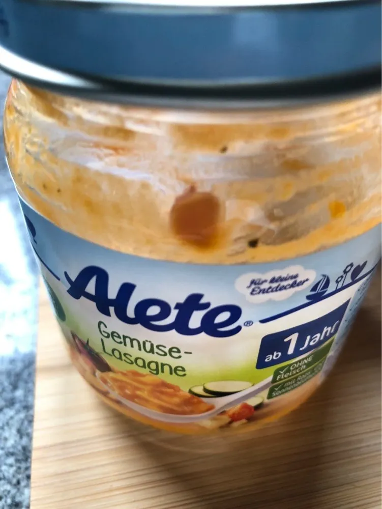 Alete Kleine Entdecker Gemüse-lasagne