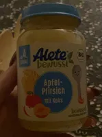 Pomme-pêche avec biscuit