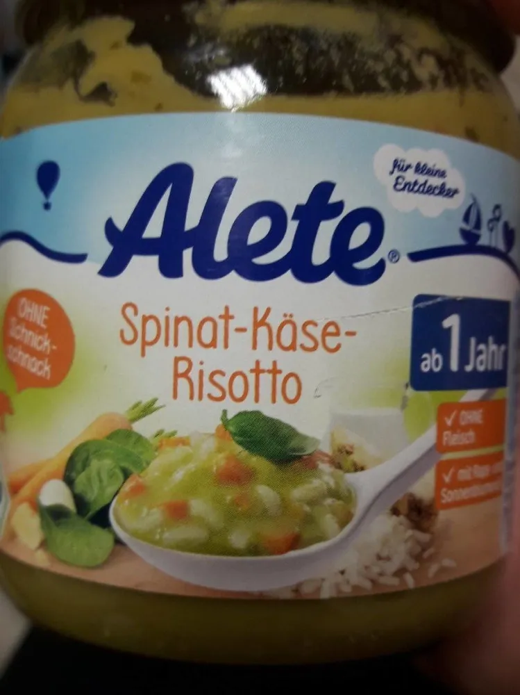 Spinat-käse-risotto