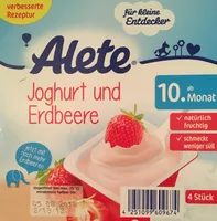 Joghurt und Erdbeere