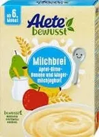 Milchbrei Apfel-Birne-Banane und Magermilchjoghurt