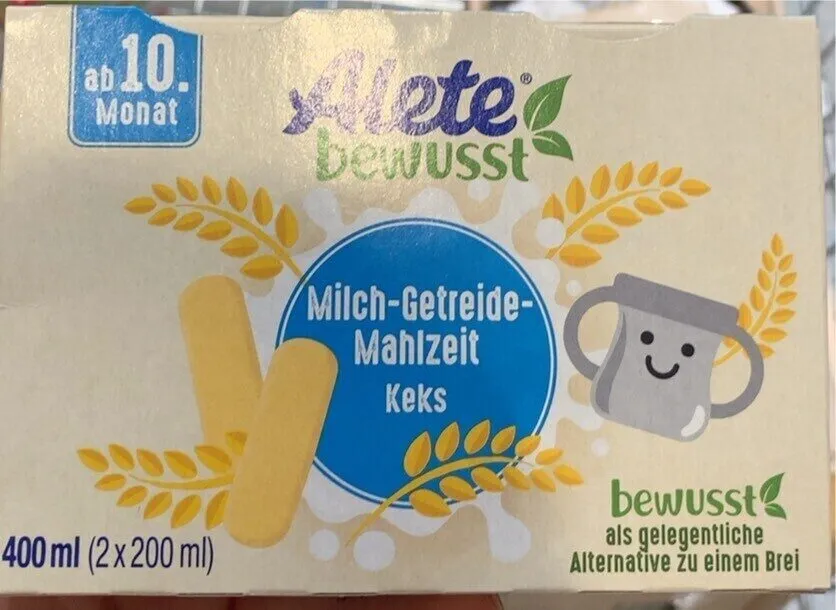 Milch Getteiede Mahlzeit Keks