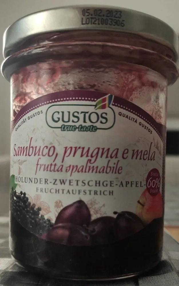 Frutta spalmabile - Sambuco, prugna e mela
