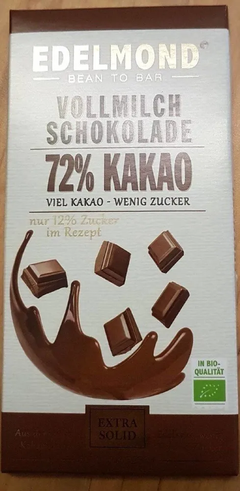 Vollmilch Schokolade 72% Kakao