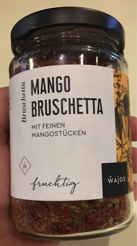 Mango bruschetta