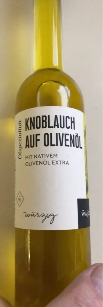Knoblauch auf Olivenöl