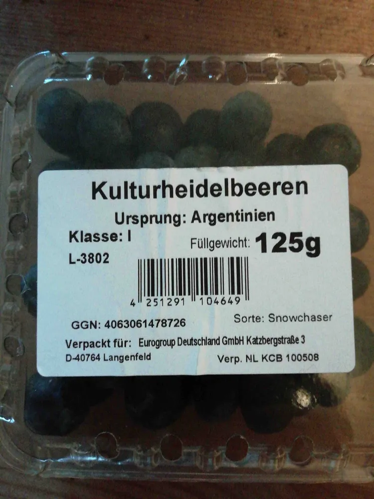 Kulturheidelbeeren