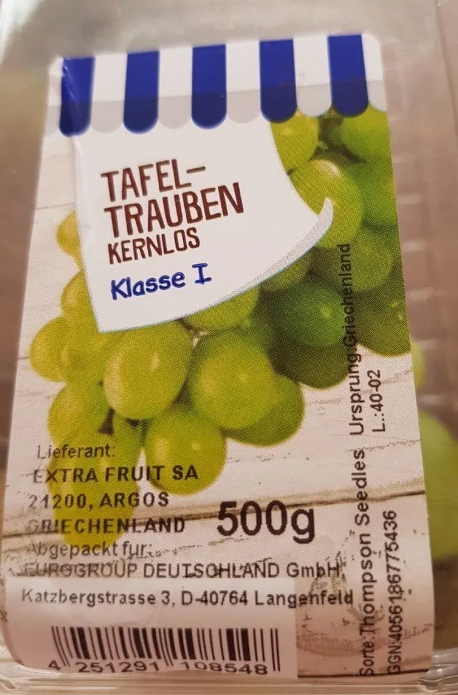 Tafel-Trauben kernlos