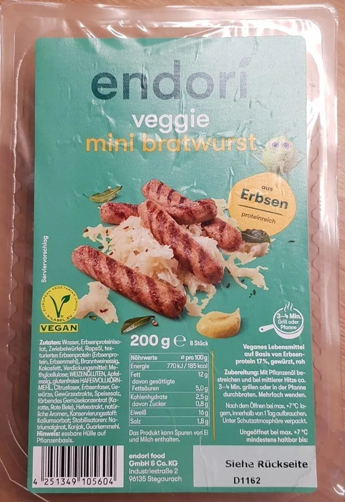 Veggie mini Bratwurst