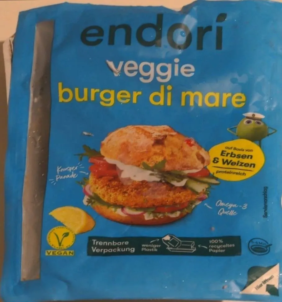 Endori veggie burger di mare