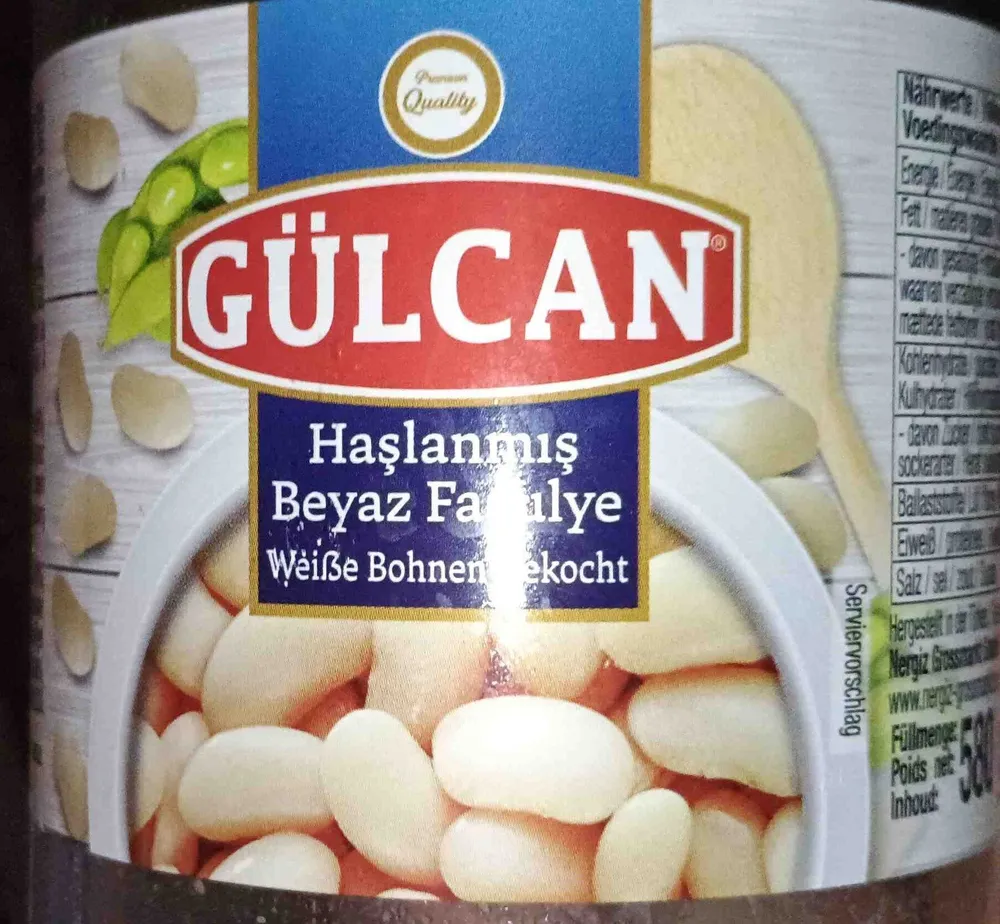 Weiße Bohnen, gekocht