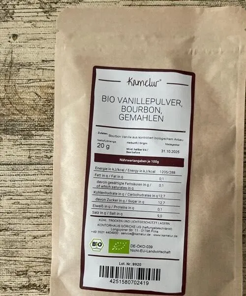 Vanillepulver Bourbon Bio