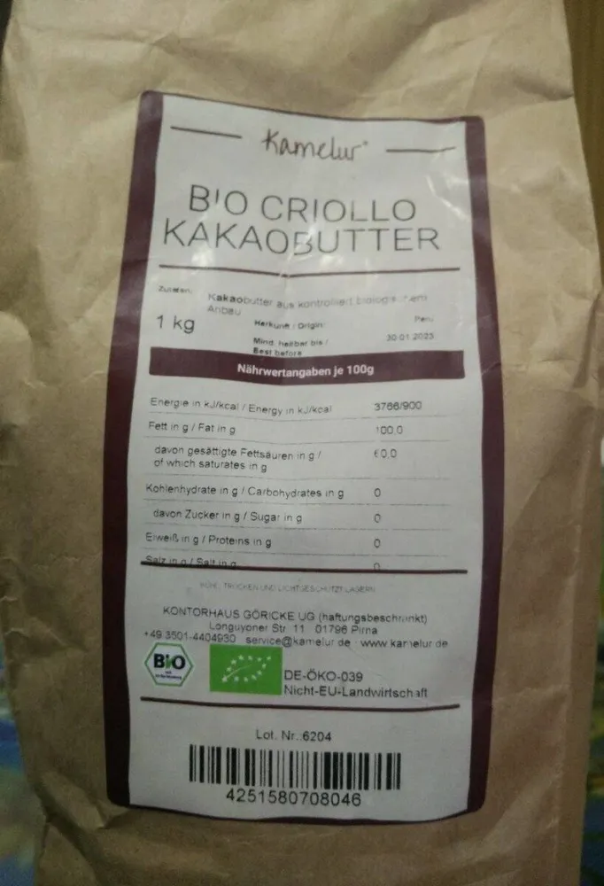 Bio Criollo Kakaobutter