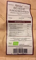 Bio rohe Kakaobohnen