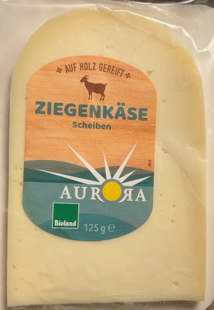 Ziegenkäse in Scheiben