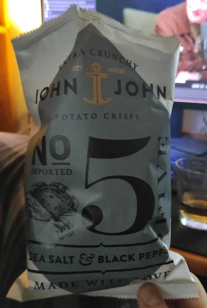 Potato Crisps - Sea Salt & Black Pepper